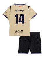 Barcelona Marcus Rashford #14 Vieraspaita Lasten 2025-26 Lyhythihainen (+ shortsit)